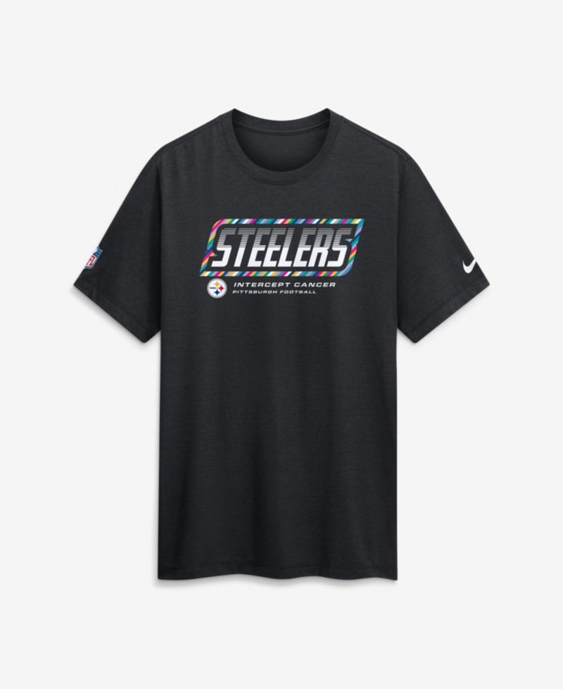 Men's Black Pittsburgh Steelers 2026 NFL Cruical Catch Sideline Dri-Fit T-Shirt