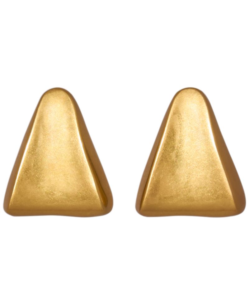 Gold-Plated Valley Stud Earrings
