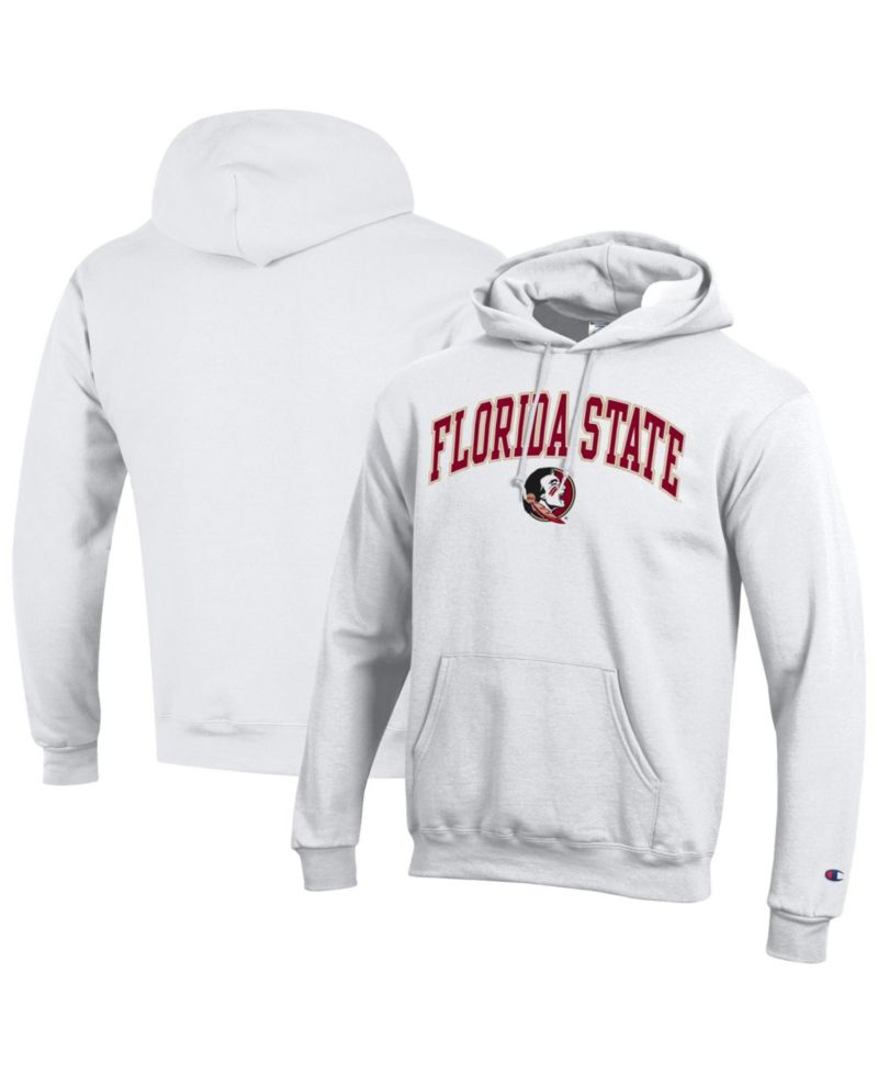 Men's Garnet Florida State Seminoles Arched Logo Fleece Pullover Hoodie