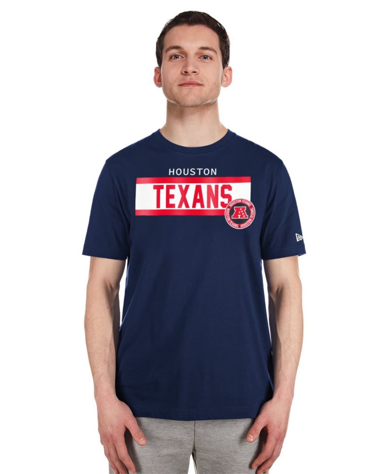 Men's Navy Houston Texans 3rd Down High Density Print T-Shirt