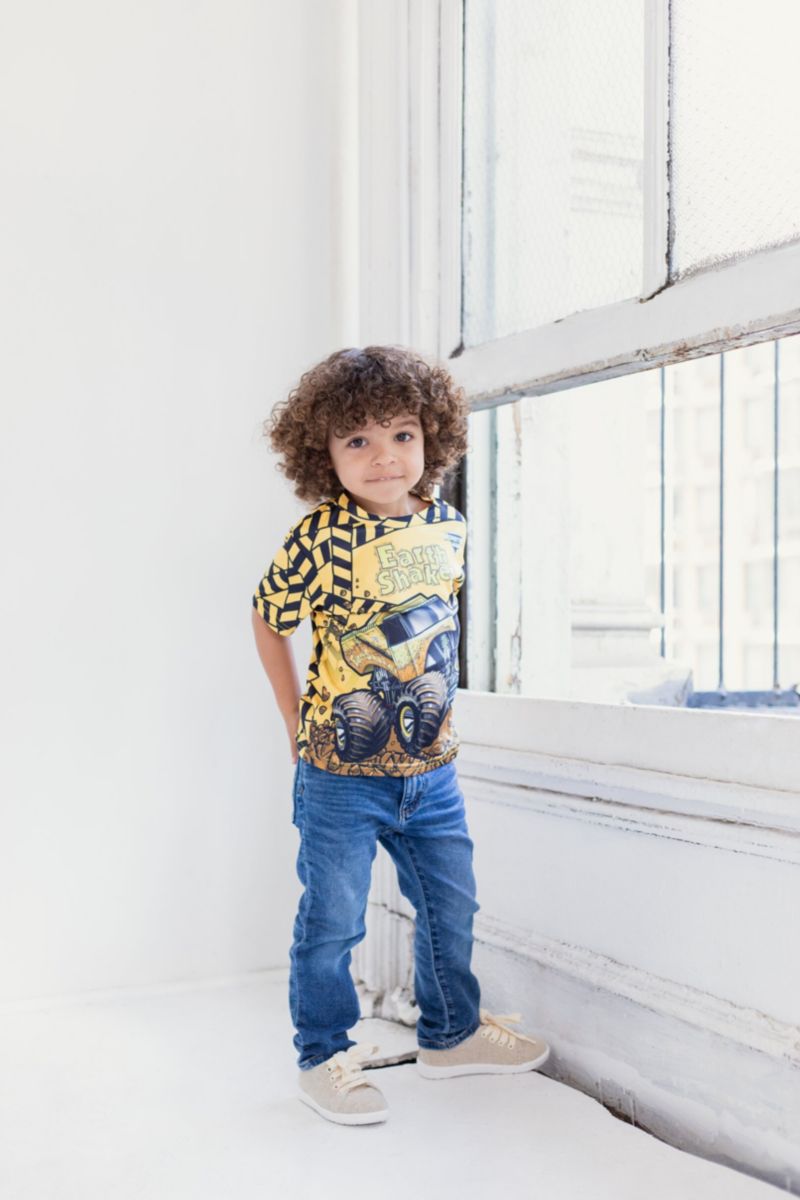 Grave Digger El Toro Loco Mohawk Warrior Maximum Destruction Monster Truck T-Shirt Toddler| Child Boys