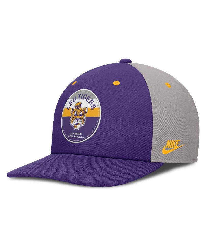 Men's Purple/Gray LSU Tigers Prep Pro Performance Snapback Hat