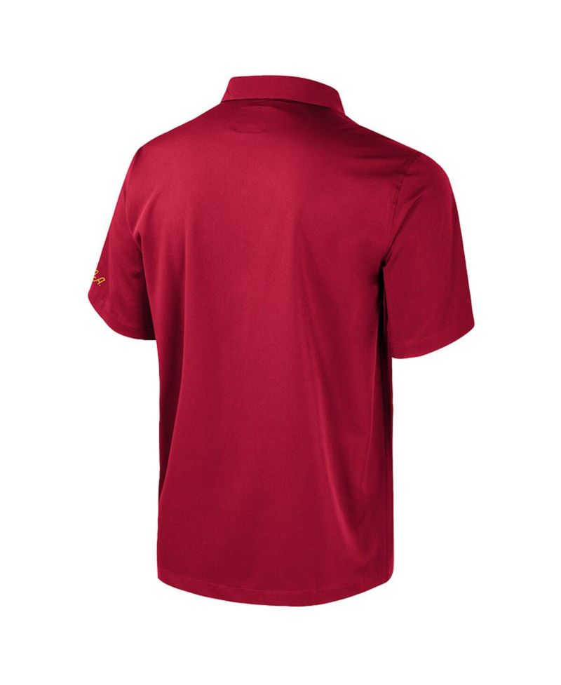 Men's Cardinal Iowa State Cyclones Strike Bowling Button-Up Shirt