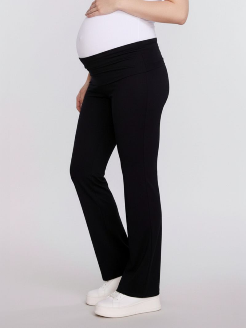 Women's Roll Over Waistband Flare Legging - Motherhood