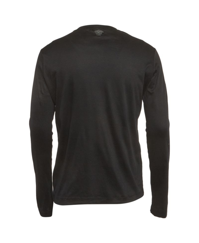 Men's Leather Applique Jersey T-Shirt
