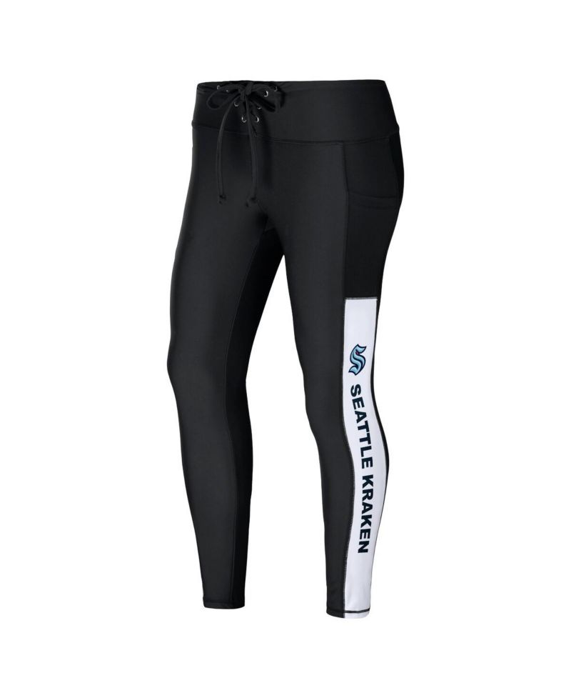 Women's Black Seattle Kraken Leggings