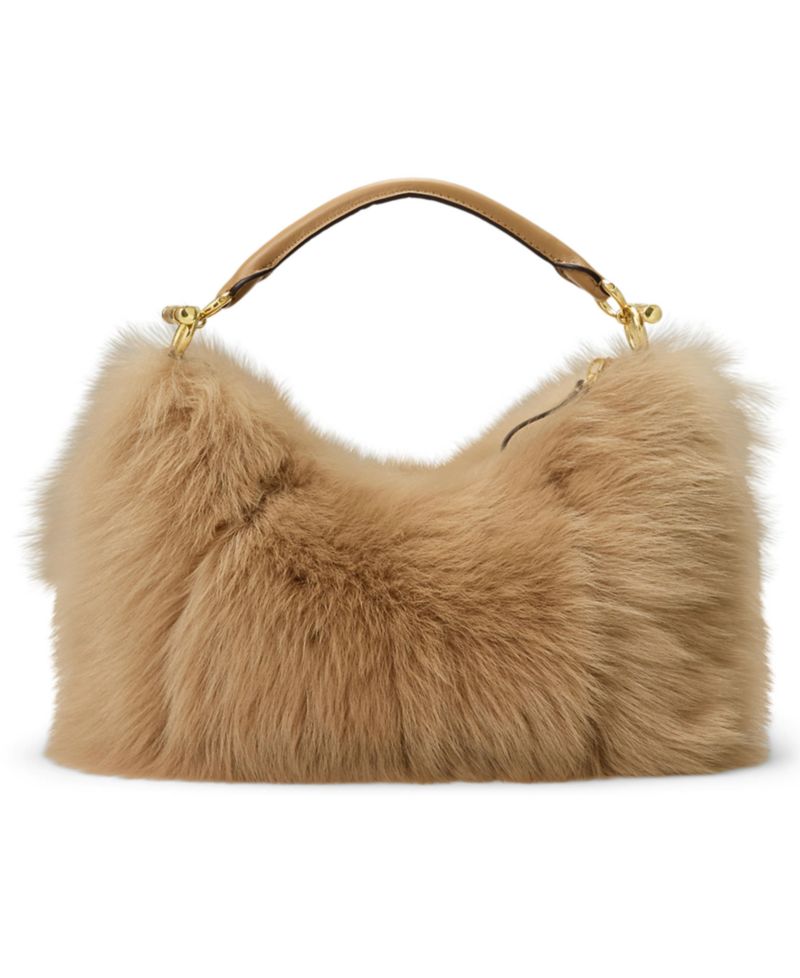 Blaike Shearling Small Shoulder Bag