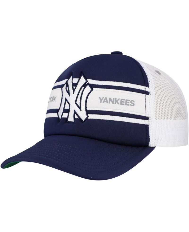 Men's Navy New York Yankees Sideline Trucker Adjustable Hat