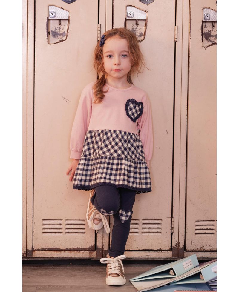 Little and Big Girl's (6-8) Tunic and Leggings Set