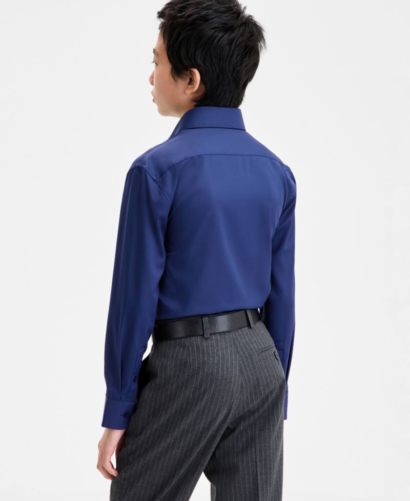 Michael Kors Boys' 8-20 Long-Sleeve Dress Shirt