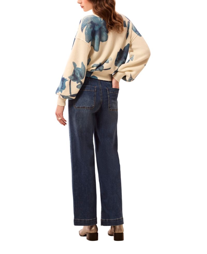 Women's Sophia High-Waist Wide-Leg Denim Jeans