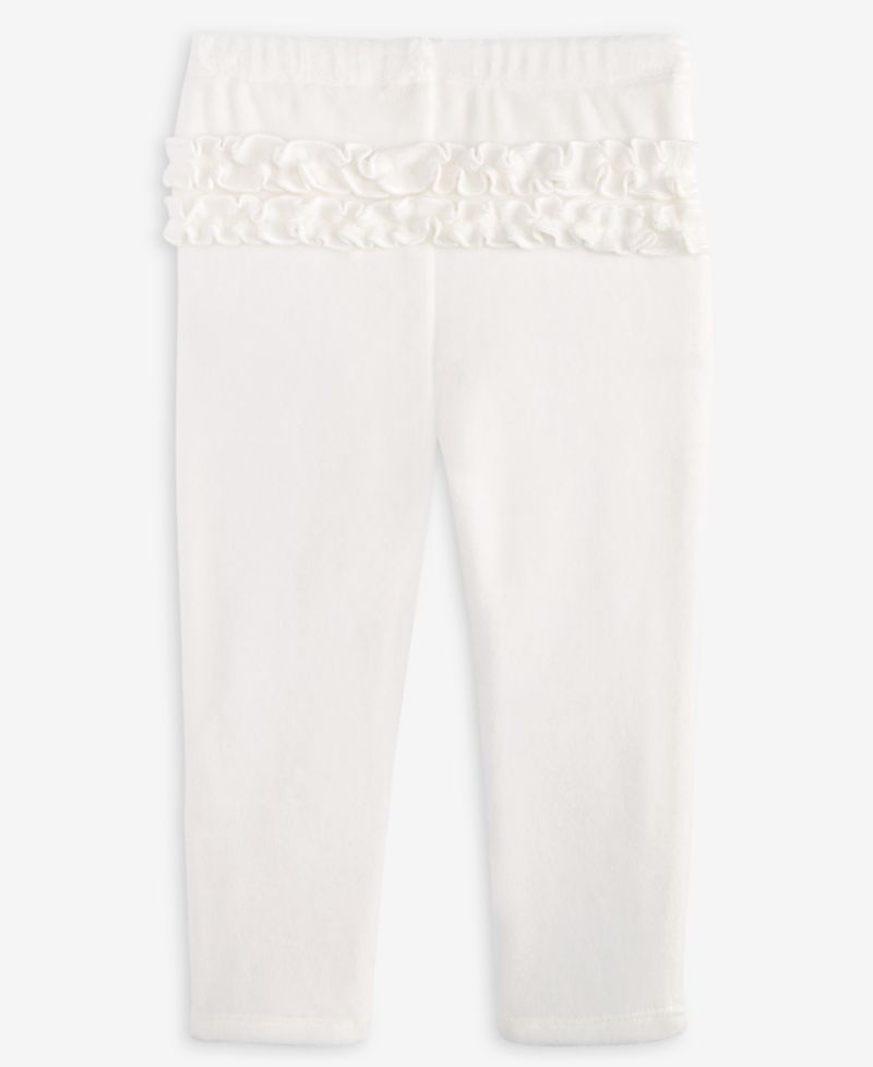 Baby Girls' Mix and Match Velour Ruffle-Back Leggings