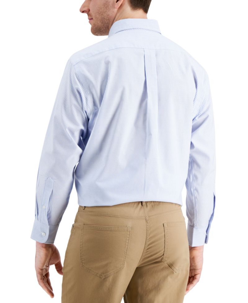 Men's Regular Fit University Stripe Dress Shirt