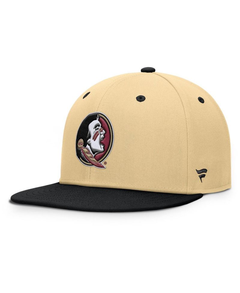 Men's Khaki/Black Florida State Seminoles Balance Fitted Hat