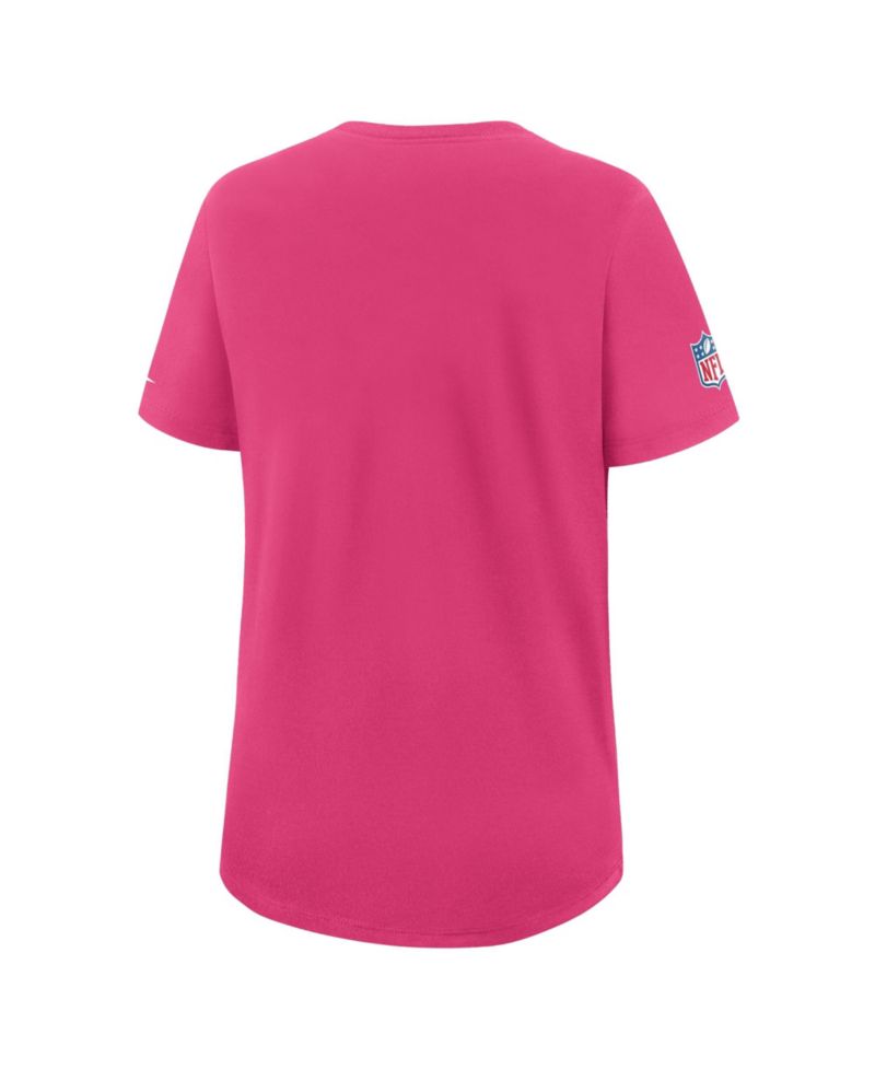 Women's Pink Dallas Cowboys 2026 NFL Crucial Catch Tri-Blend Dri-FIT T-Shirt