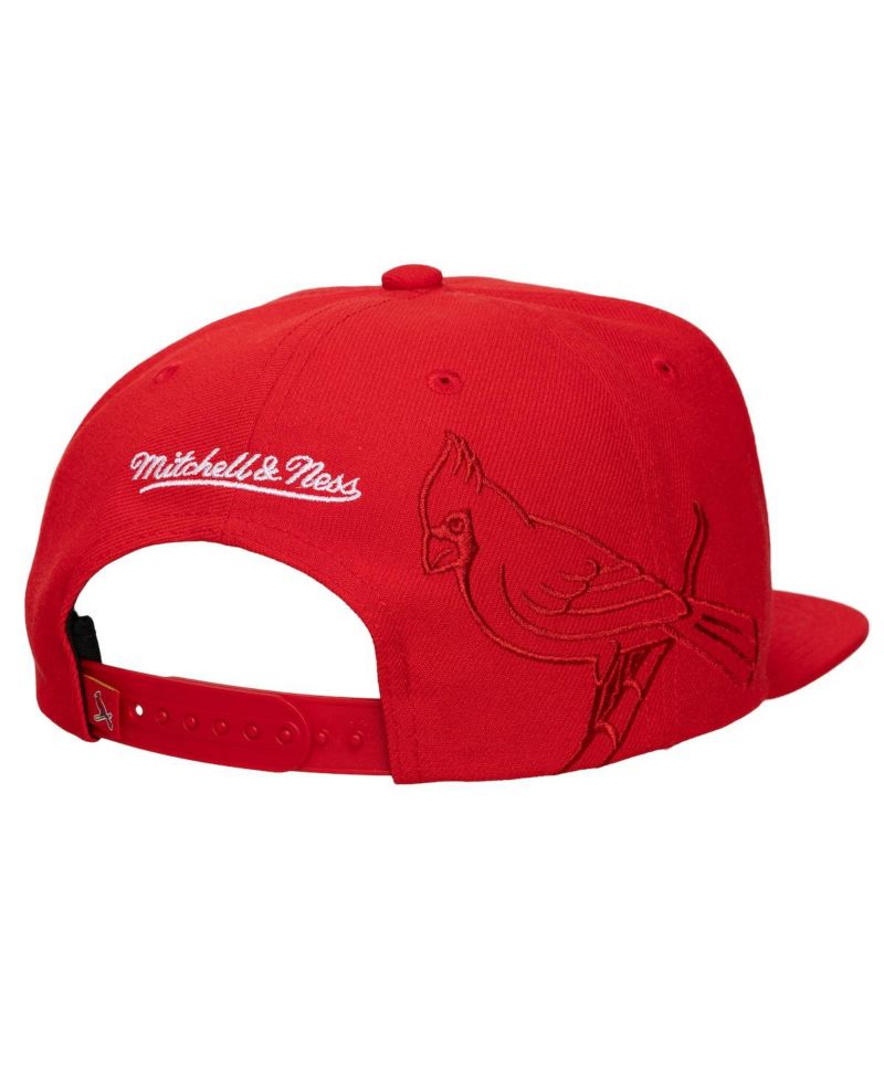 Men's and Women's Red St. Louis Cardinals Side Logo Snapback Hat