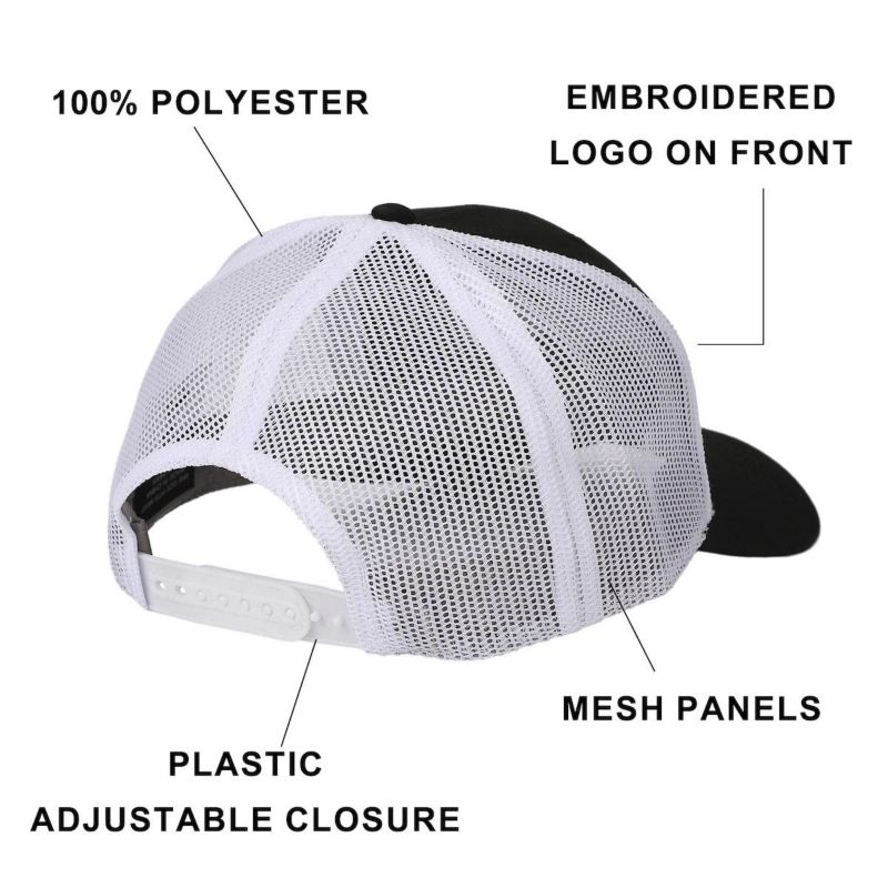Men's Embroidered Logo Trucker Hat