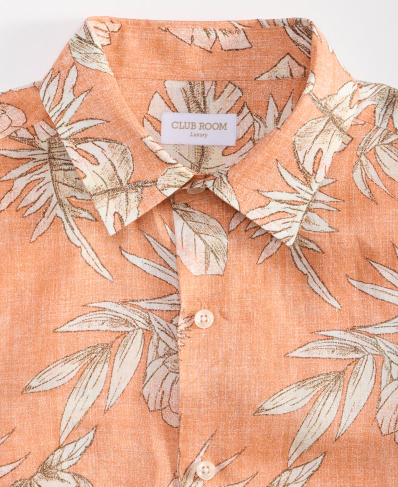 Men's Hola Floral Linen Short Sleeve Shirt