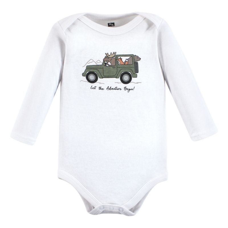 Baby Boys Cotton Long-Sleeve Bodysuit 3Pk
