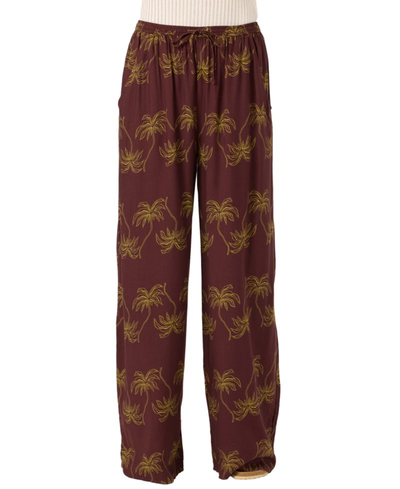 Women's Rosalie Palm Stripe Pull-On Pants