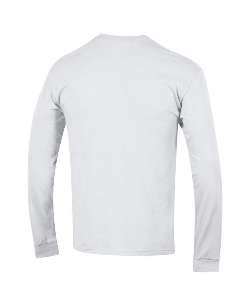 Men's Crimson Indiana Hoosiers Arch Over Logo 2-Hit Long Sleeve T-Shirt