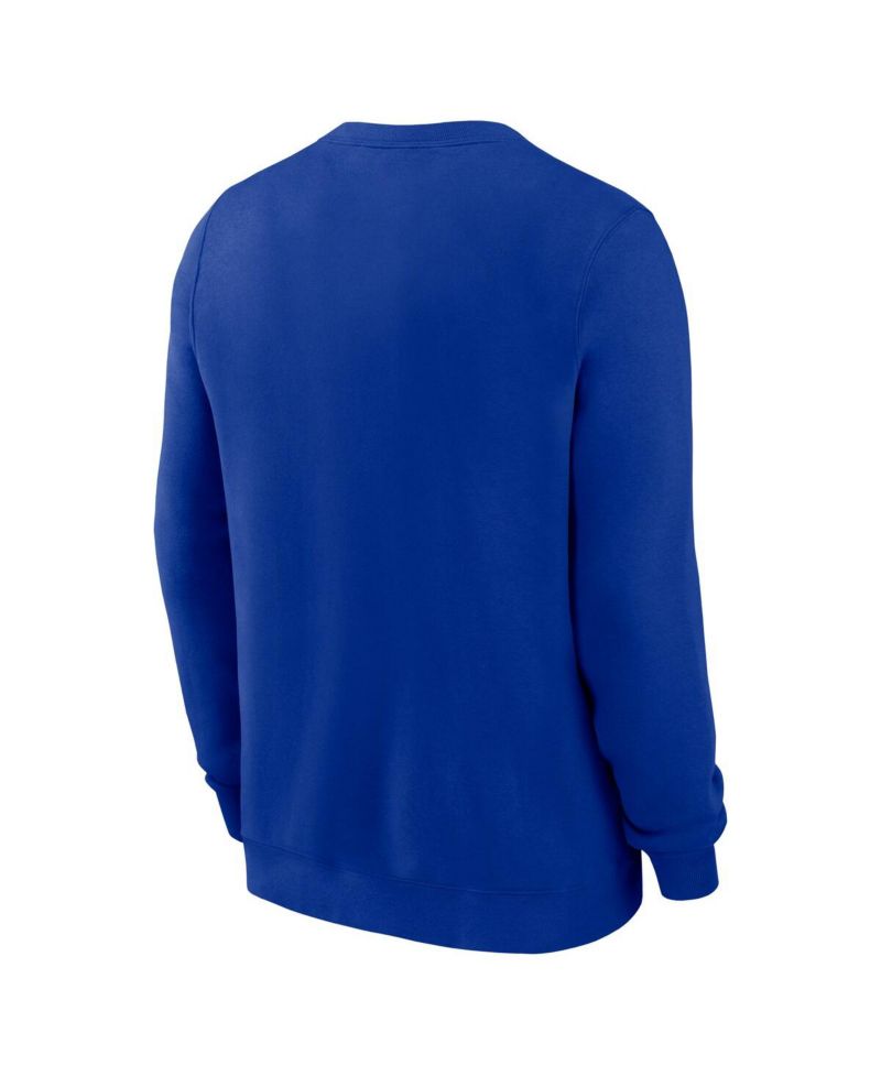Men's Royal Dallas Cowboys Swing Pass Rewind Club Pullover Sweatshirt