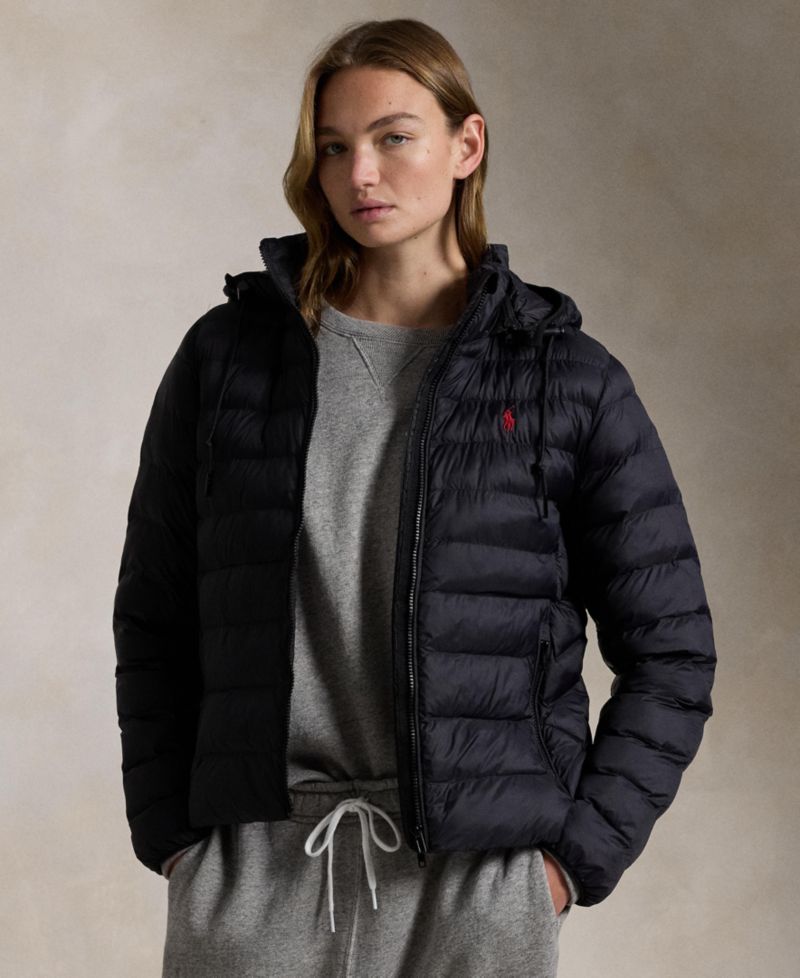 Women's Water-Resistant Packable Hooded Jacket
