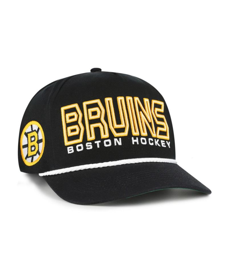 Men's Black Boston Bruins Byline Hitch Adjustable Hat