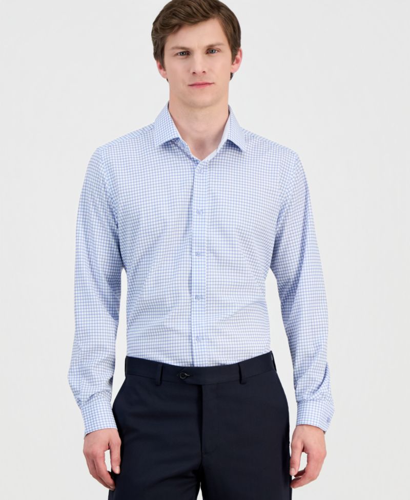 Men's Slim-Fit Performance Four-Way Stretch Dress Shirt