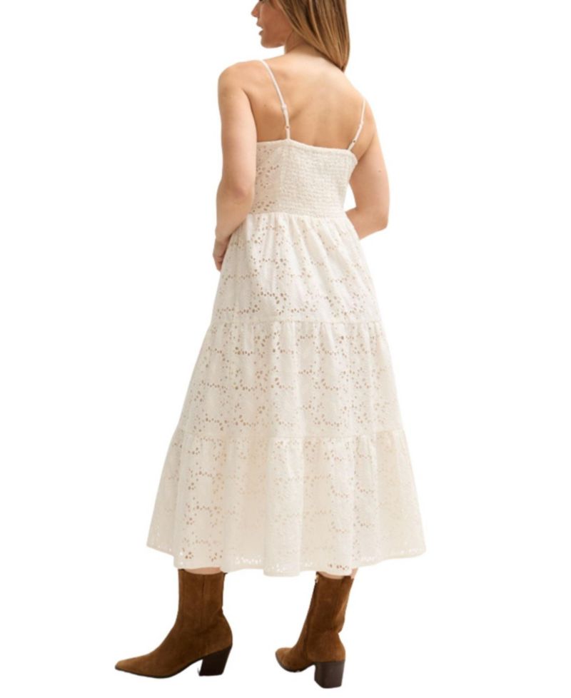 Women's Onita Tiered Broderie Anglaise Midi Dress
