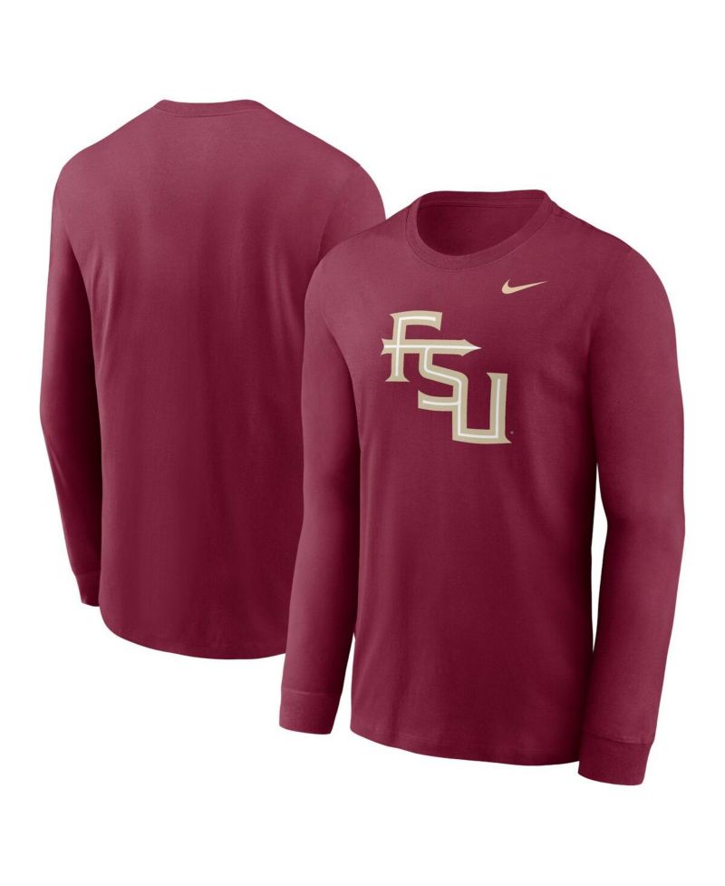 Men's Garnet Florida State Seminoles Alternate Logo Long Sleeve T-Shirt