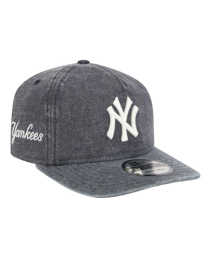 Men's Navy Heather New York Yankees Denim Classic 19TWENTY Adjustable Hat