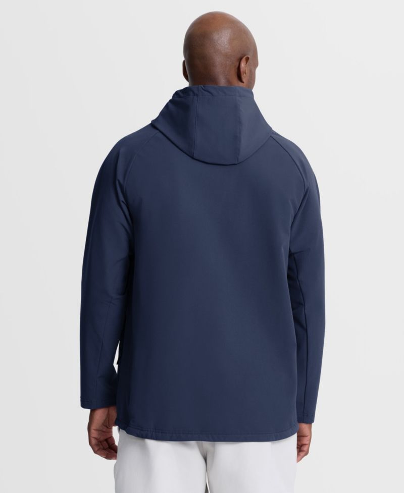 Men's Navy Milwaukee Brewers Authentic Collection Raglan Therma-FIT Full-Zip Hooded Jacket