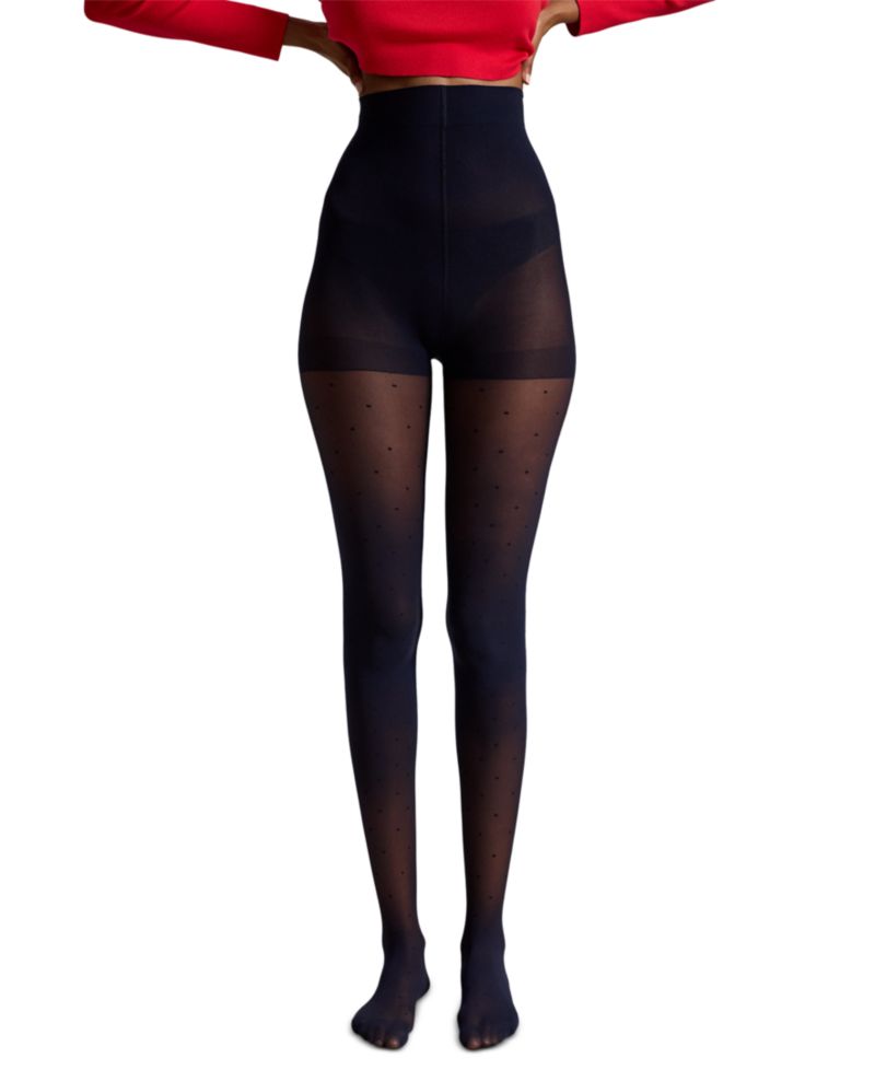 Women's Swiss Dot Seamless 20-Denier Tights