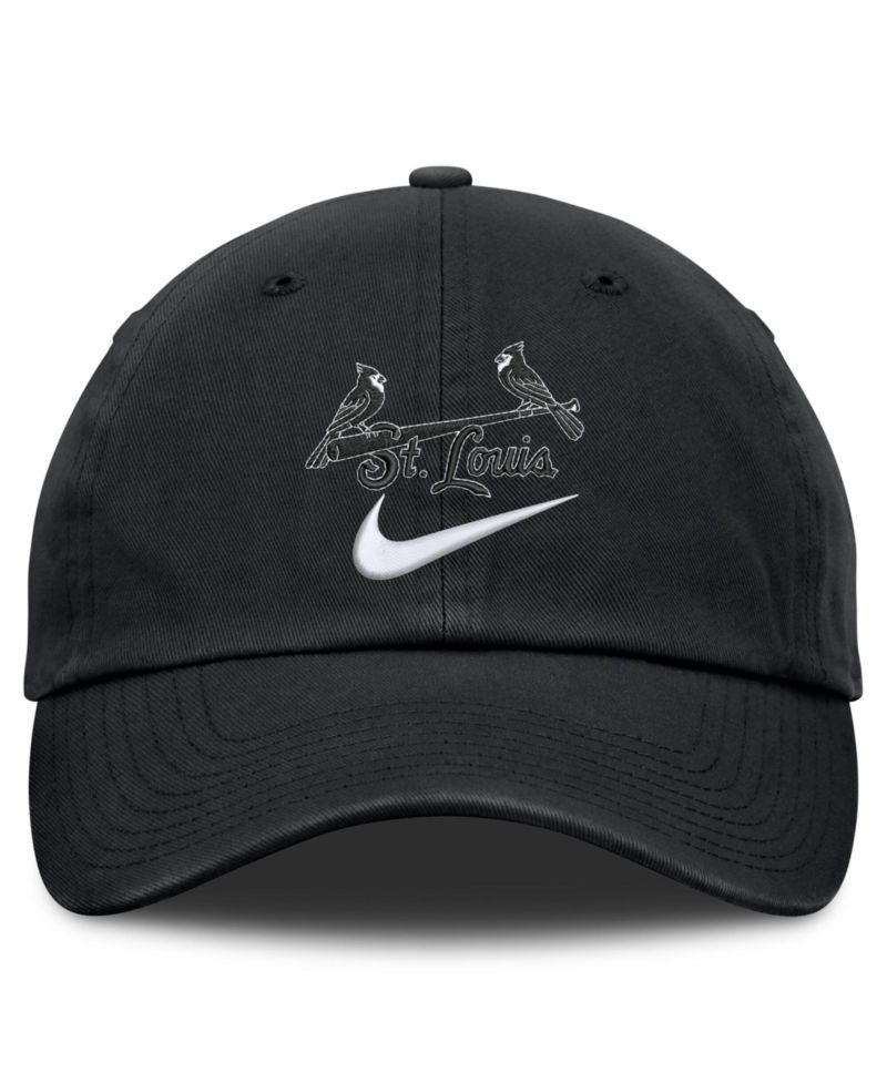 Men's Black St. Louis Cardinals Primetime Club Adjustable Hat