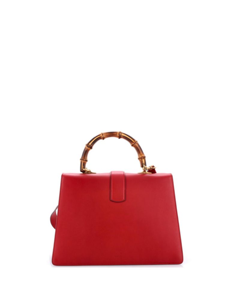 Large Dionysus Bamboo Top Handle Bag Leather