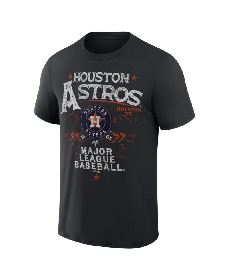 Men's Darius Rucker Collection by Black Houston Astros Beach Splatter T-shirt