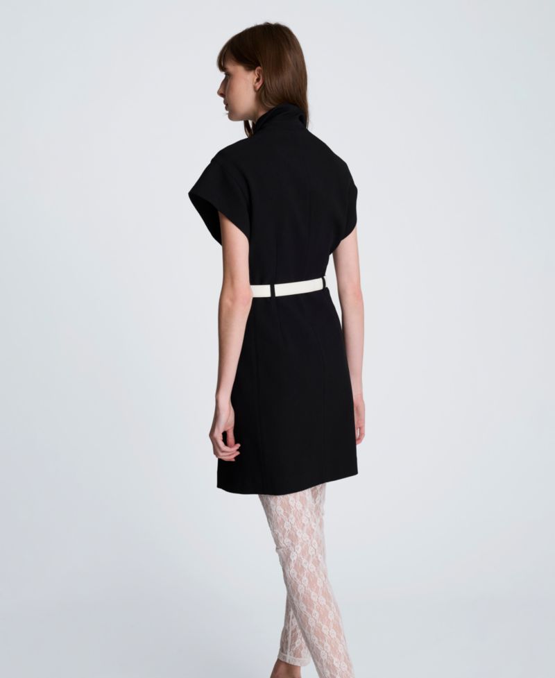 Women's Drop Shoulder Trench Mini Dress