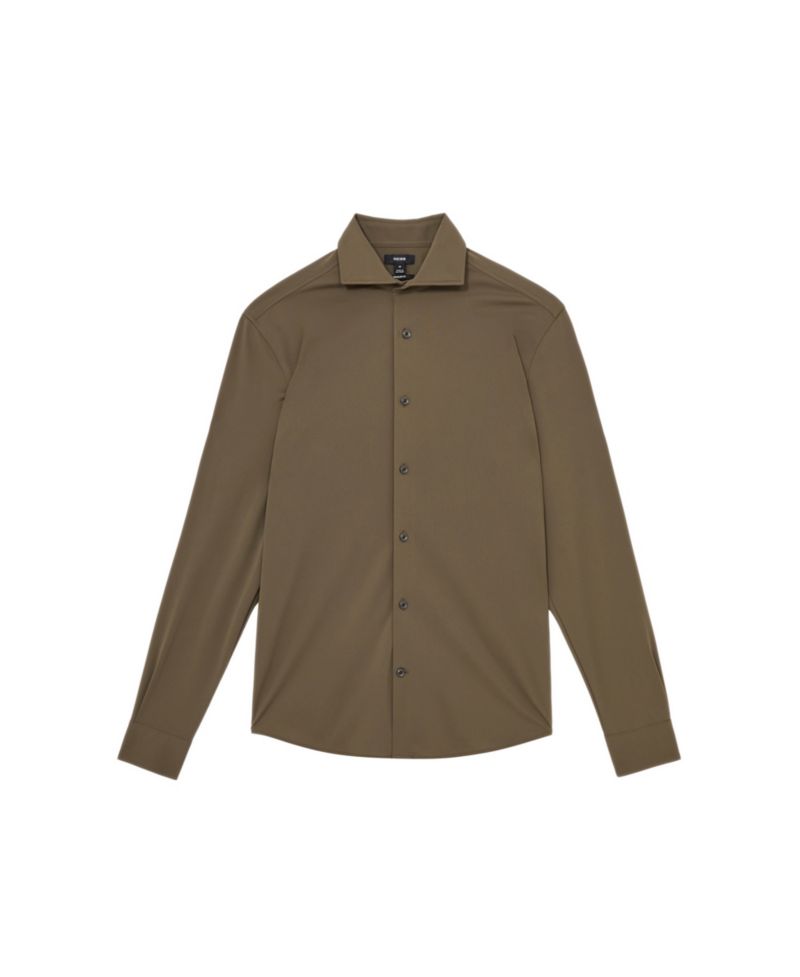 Men's Charge Stretch-Jersey Cutaway-Collar Shirt