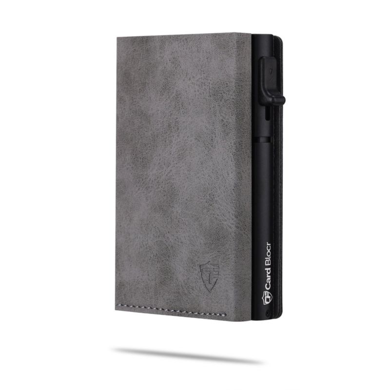 Men's Card Block Wallet RFID Blocking Credit Card Holder PU Leather