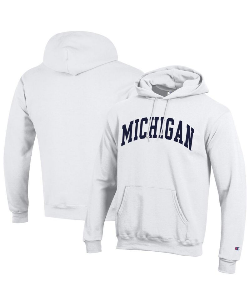 Men's Maize Michigan Wolverines Basic Arch Fleece Pullover Hoodie