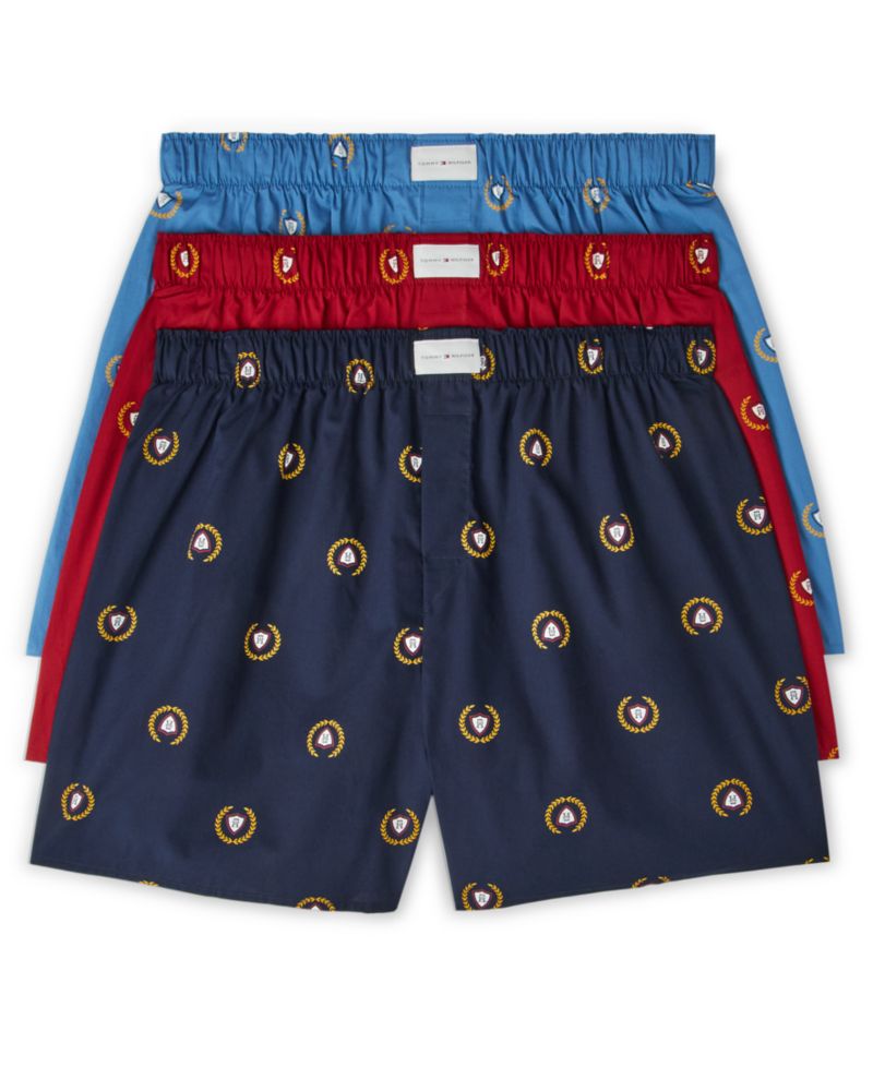 Men's Classics Cotton Woven Boxer Shorts, 3-Pack