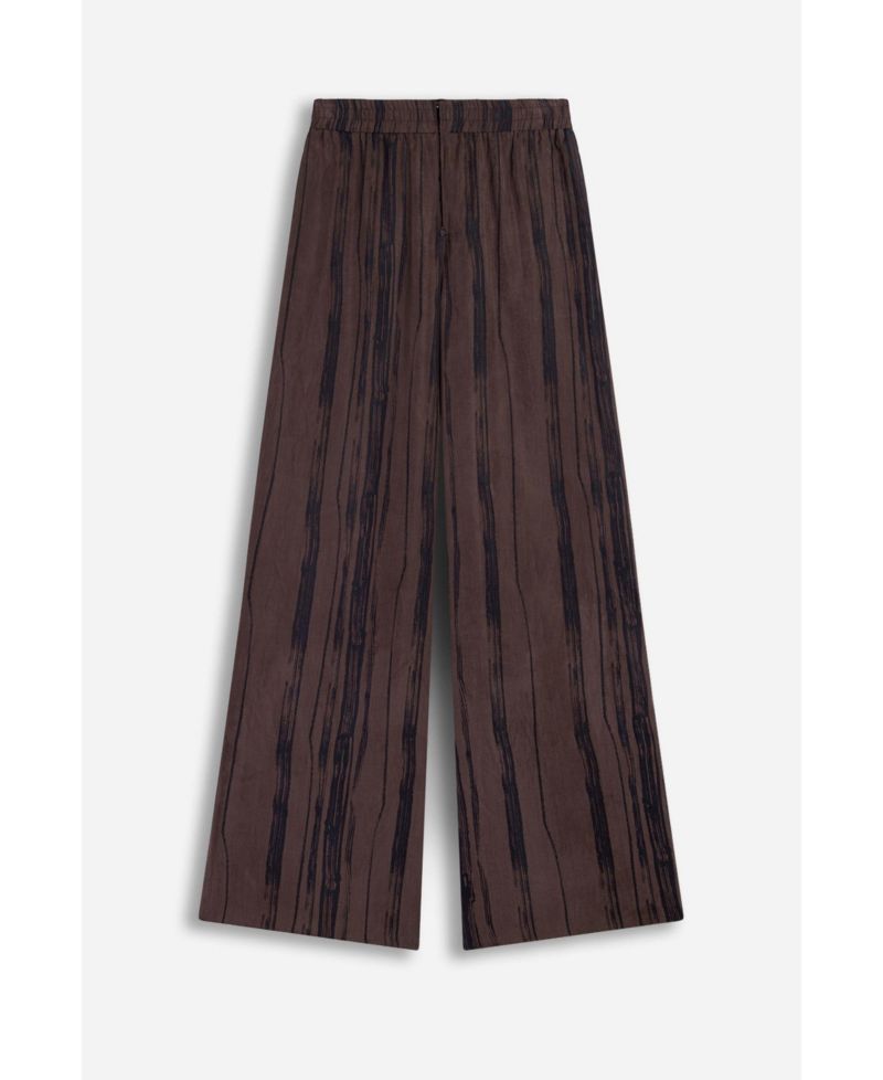 Women's Relaxed-Fit Wide-Leg Elastic-Waist Trousers