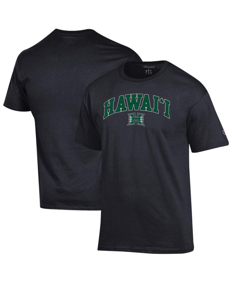 Men's Green Hawaii Rainbow Warriors Arch Over Logo T-Shirt