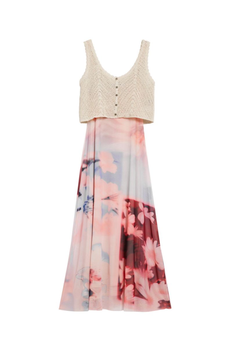 Women's Combined crochet dress