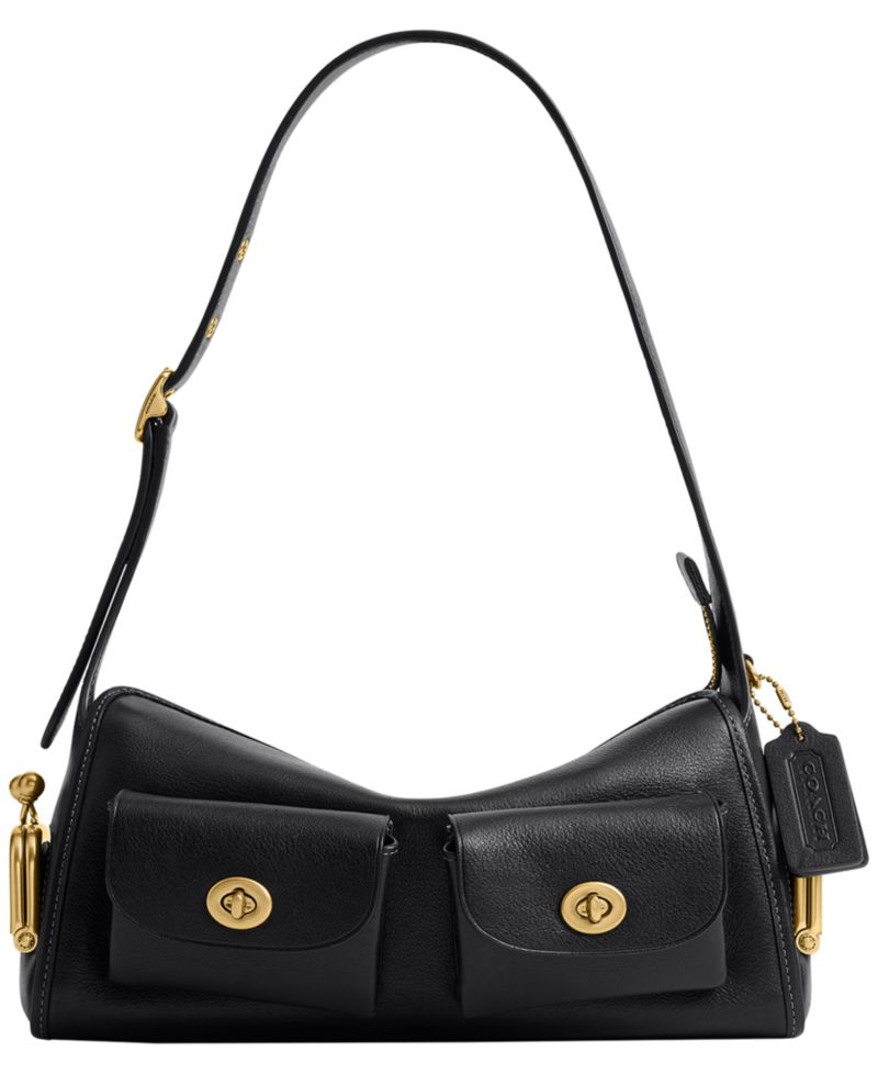 Haversack Turnlock Medium Leather Shoulder Bag 27