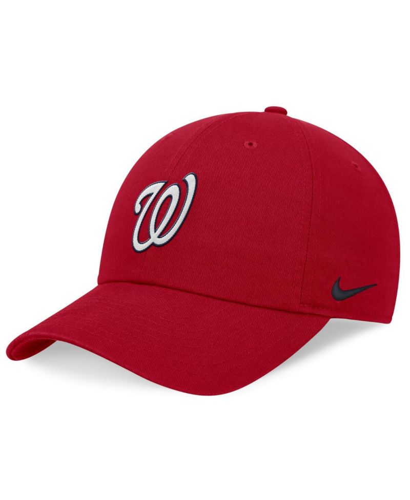 Men's Red Washington Nationals Evergreen Club Adjustable Hat