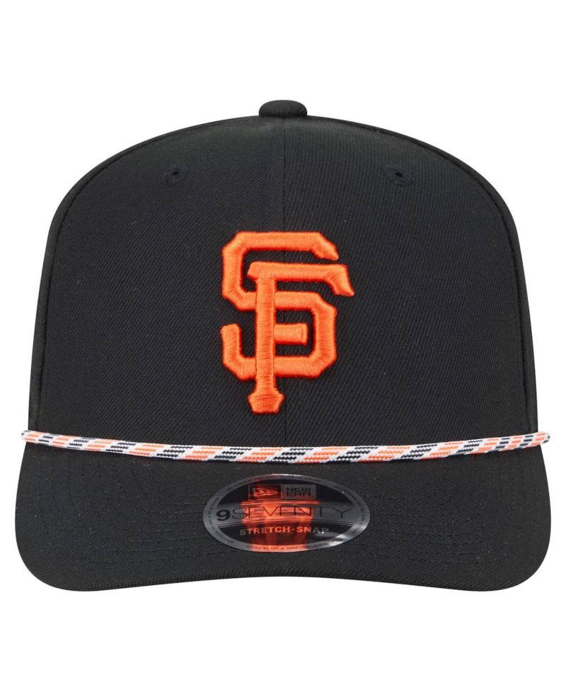 Men's Black San Francisco Giants Multi-Rope 9Seventy Stretch-Snap Hat