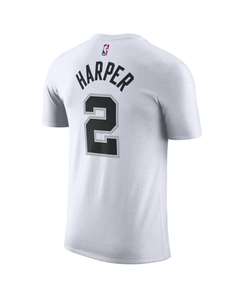 Men's and Women's Dylan Harper White San Antonio Spurs Name & Number T-Shirt