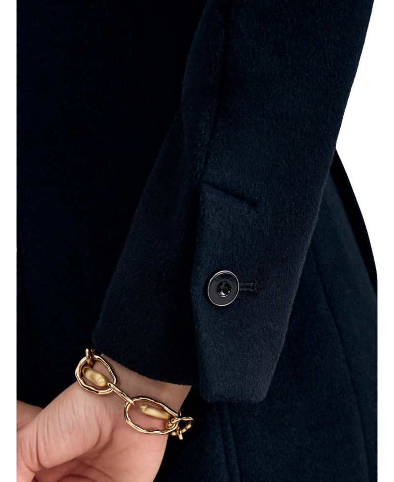 Women's Cailyn Wool-Blend Tailored Lined Maxi Coat